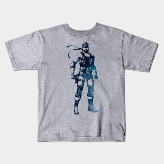 Solid Snake - Metal Gear Solid Kids T-Shirt by Naumovski